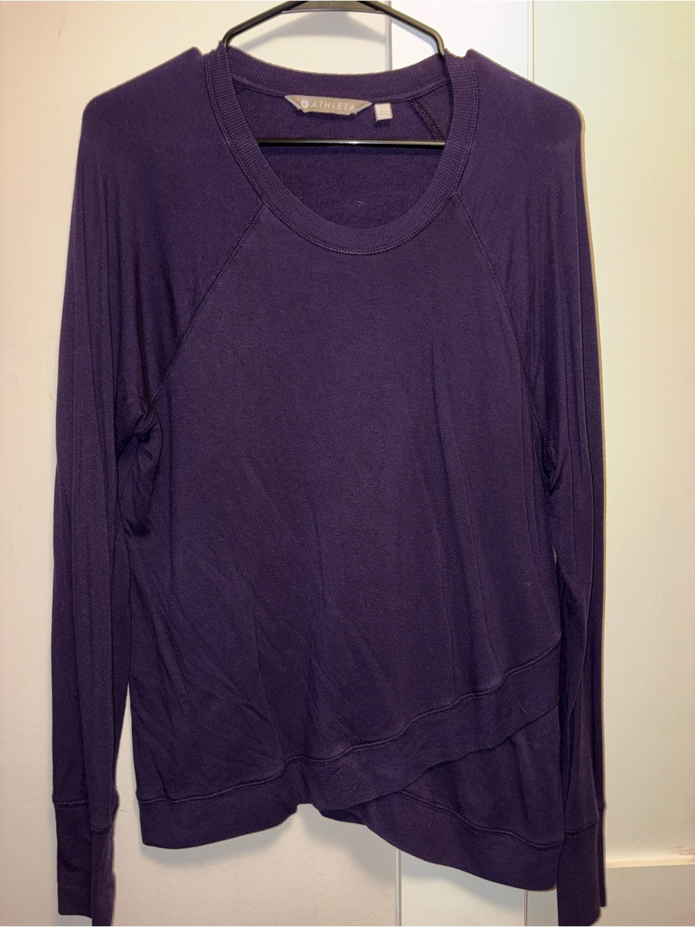 Athleta Long-Sleeve Crewneck Top in Purple